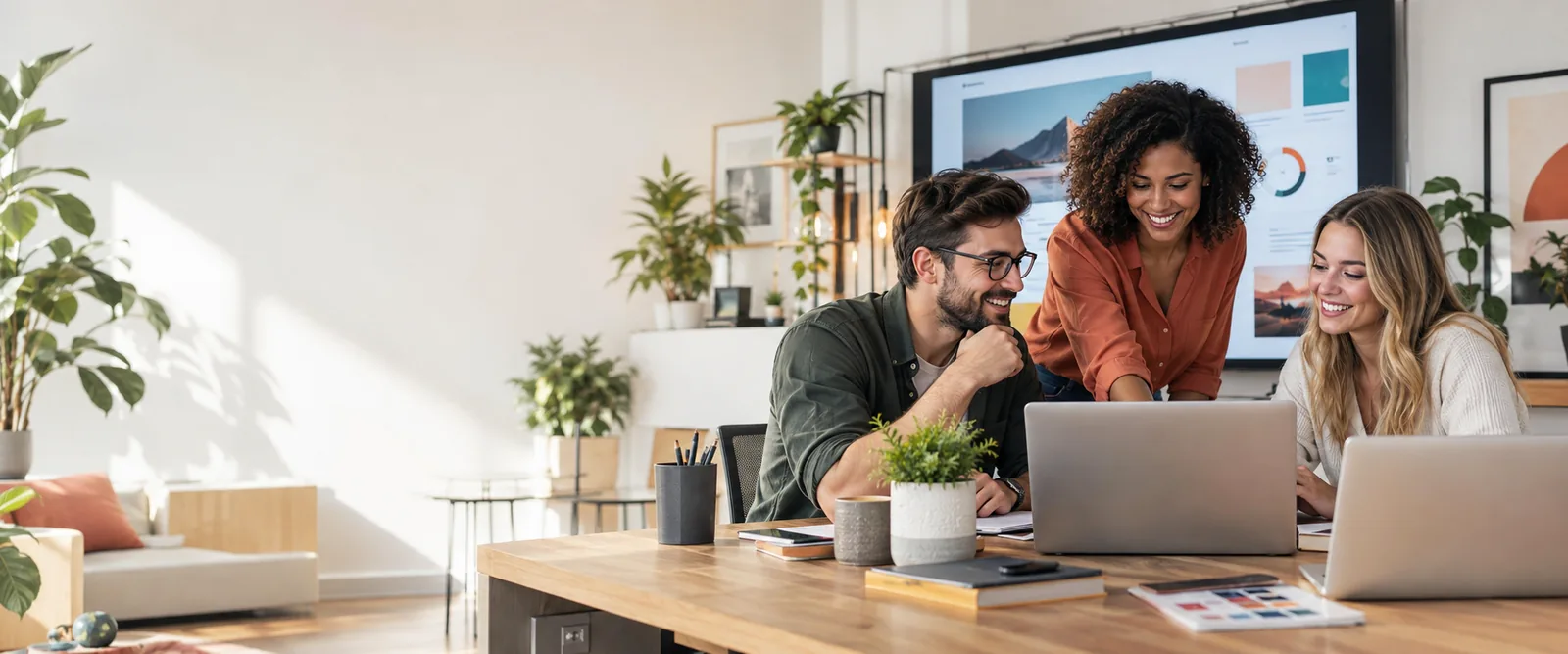 Web agency team managing reseller hosting client websites